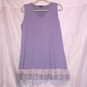 firmianality light purple with lace tunic Sz 2x 💜